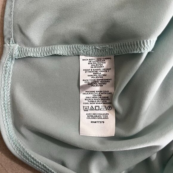 Ann Taylor women's blouse XS mint green long sleeve button down flowy - Picture 4 of 7